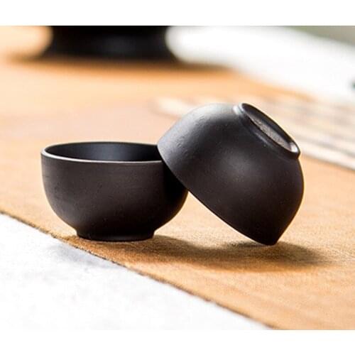 Purple Clay Tea Cup 25ml Teacup Ceramic Quality Porcelain Drinkware Gift Packed Safe Heat Resistant Tea Service Accessories