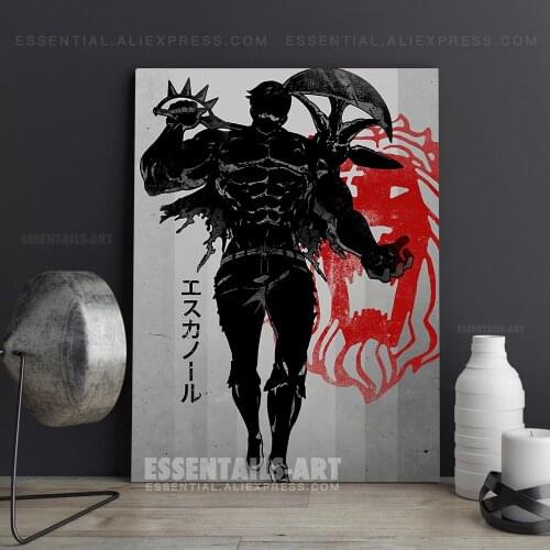 Escanor Nanatsu No Taizai Anime Poster Canvas Wall Art Painting Decor Pictures Bedroom Study Living Room Home Decoration Prints
