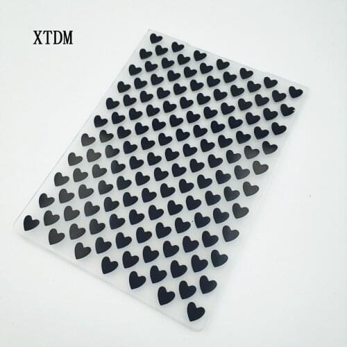 HOT plastic heart template craft card making paper card album wedding decoration scrapbooking Embossing folders