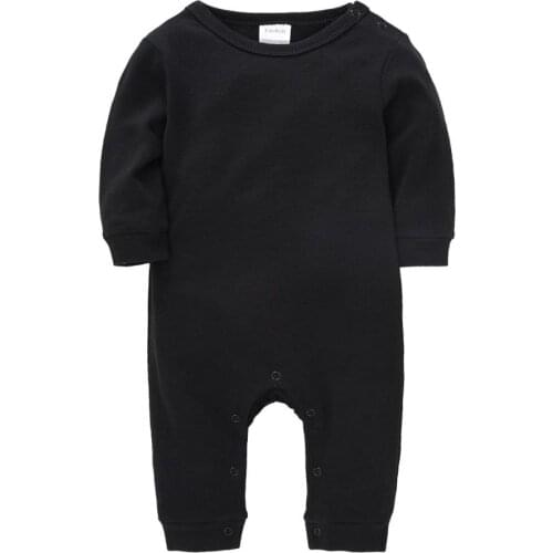 Honeyzone Winter Twins Newborn Clothes Vetement Bebe Garcon Black Full Sleeve Baby Announcement Infant Jumpsuit Bodysuit Baby