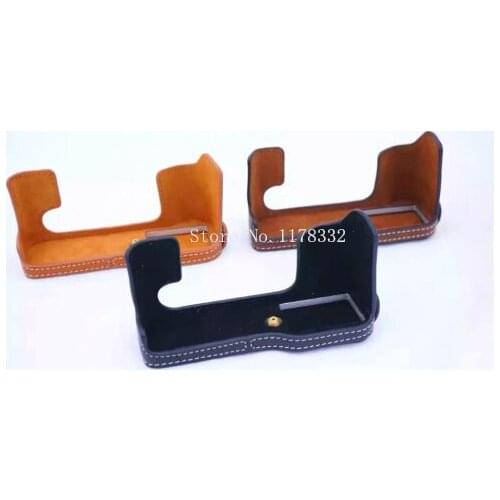 Classical New Arrival Half Body Set Cover Shoulder Strap for Fujifilm Fuji XT -10 XT10 PU Leather Camera Bag Case