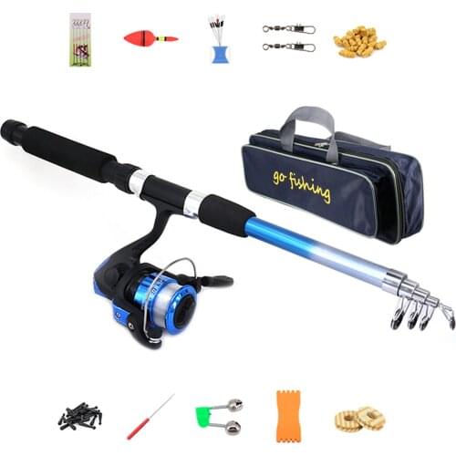 Beginner Childrens Fishing Rod Set Lightweight Portable Retractable Fishing Rod Set With Spinning Reel Fishing Line Tackle