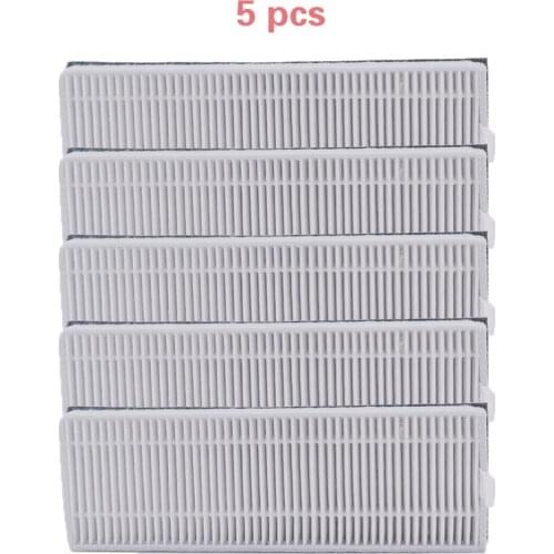 New 5-piece/batch robotic vacuum cleaner Hepa filter for ilife A7 a40 a6 a4 a4s filter robot vacuum cleaner accessories