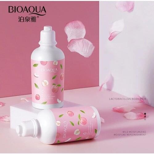 Peach Lactic Acid Bacteria Body Lotion Whitening Moisturizing Smooth moisturizes skin brightens skin tone Body cream