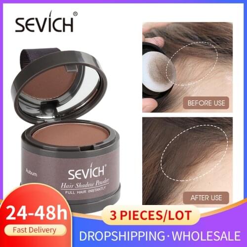 Sevich Hair Shadow Powder 3pcs/lot WaterProof Hair Line Powder for Edge Control Wig Root Cover Up Modified Makeup Hair Conceale