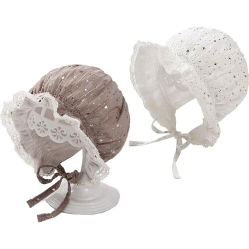 Newborn Cute Princess Cap Infant Toddler Baby Bonnet Girls Summer Sun Hat Gifts D0AF