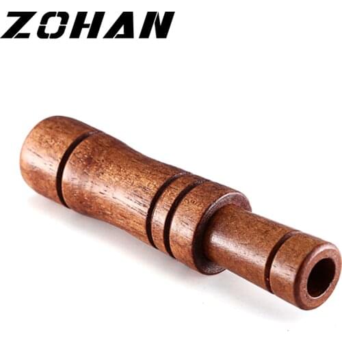 Outdoor Drop Ship Hunting Whistle Decoy Imitate Pheasant Duck Call Voice Call Bird Goose Voice Trap Brown Oak Wooden Whistle