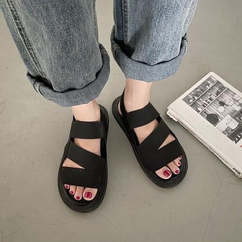 Comfortable Flat Ladies Sandals Summer New Fashion All-Match Casual Sports Beach Sandals