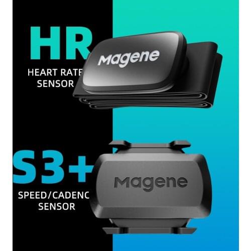 Cycling Magene Mover H64 S3+ Dual Mode ANT+ Speed Cadence Heart Rate Sensor With Chest Strap Computer Bike Wahoo Garmin Sports