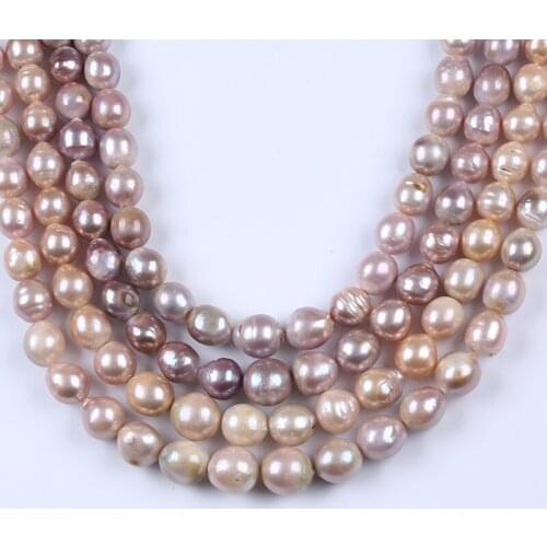 13-16mm Cultured Edison Freshwater Pearls Loose Nucleated Pearl Strand