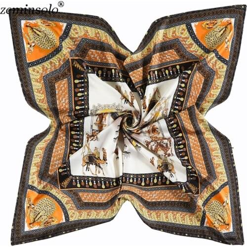 130*130cm Silk Scarf Women Large Shawls Stoles Floral Print Luxury Brand Square Scarf Scarves Echarpes Foulards Femme Bandana