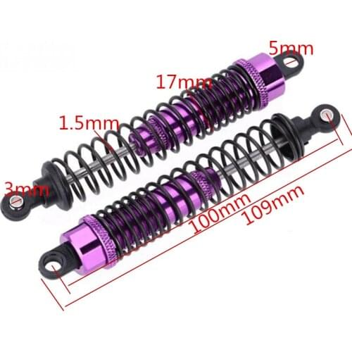2Pcs/Lot HSP 188004 (08041) 108004 Alum.Shock Absorber Upgrade Parts Blue For 1/10 Off Road Monster Truck Baja RC Car 4WD