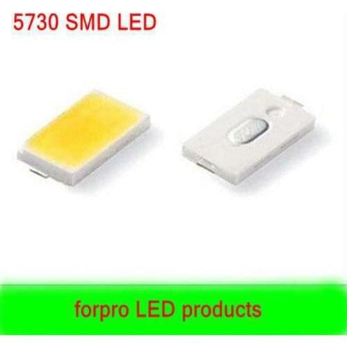 3000PCS 5730 0.5W 50-55lm 2800K-6500K White warm white Light SMD 5730 LED chip lamps 3.2~3.4V