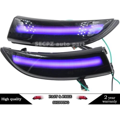Car LED Dynamic Turn Signal Light Rearview Mirror Light Blinker for Ford Fiesta MK6 VI/UK MK7 2008-2017 B-Max