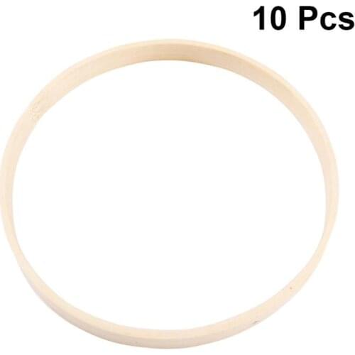 10pcs Bamboo Rings Hand-made DIY Decoration Round Wood Dream Catcher Ring HoopHandmade Hoop Dreamcatcher wall Craft Decor