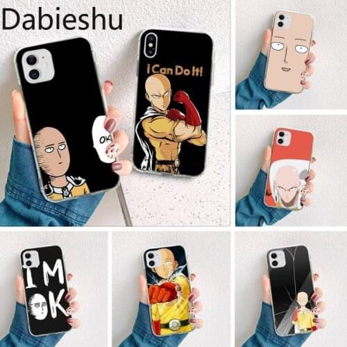 Anime One Punch Man Luxury Phone Case for iPhone 11 pro XS MAX 8 7 6 6S Plus X 5S SE 2020 XR cover