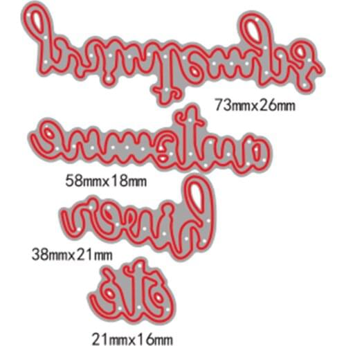 French Spring Summer Autumn Winter Seasons Cut Dies For DIY Scrapbooking Photo Album Decorative Embossing DIY Paper Cards