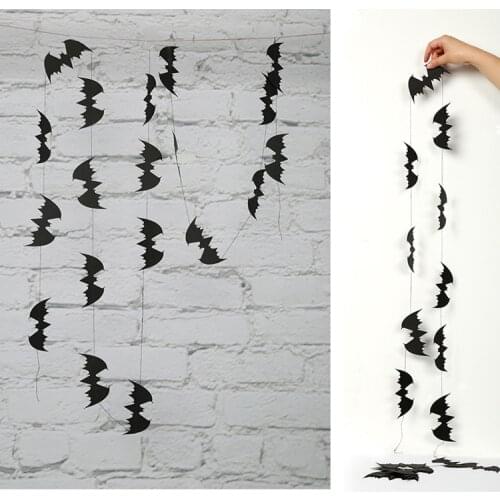 Halloween Party Garland Pumpkin Spider Bat Crow Banner 8 Styles Kids Favor Happy Halloween Party Decor Witch Theme Parti Decor