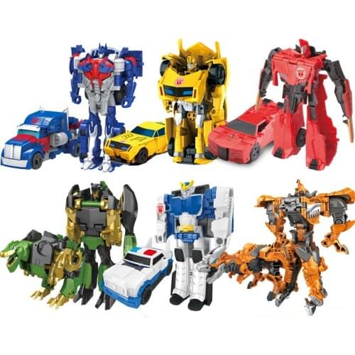 Deformation Transformation Pocket Toys Cars Animals Robots Model Bumble Bee Dinosaur Kids Toy