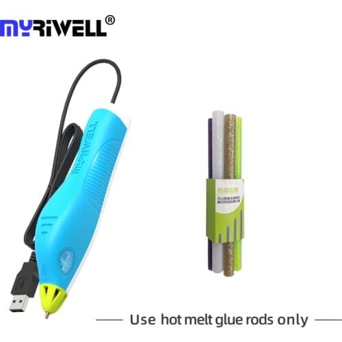 Myriwell Hot Melt Glue Gun Pen 3D Drawing Professional Designer for Fix Kids Student RS-100B