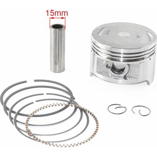 63.5mm Piston Kit 15mm Piston pin include Piston Ring Pin Clip for LiFan ZongShen Loncin Bashan etc China CG200 200cc engine