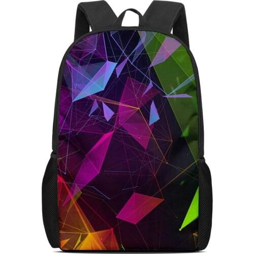 Geometric Image Fashion Casual Travel Camp School Backpack Outdoor Sport Shoulders Bag Computer Laptop