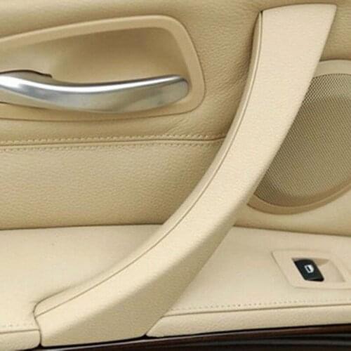 Car Inner Handle Interior Door Panel Pull Trim Cover Gray Beige Black left Right For BMW 3 series E90 E91 316 318 320 325 328