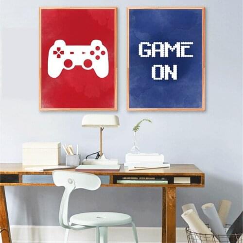 Video Game Wall Art Canvas Painting Posters Prints Gaming Room Decor Video Game Party Art Pictures Boys Room Wall Decoration
