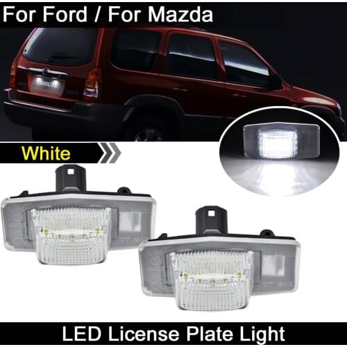 For Mazda Protege MPV Tribute Mx-5 Miata mk2 Car Rear white LED license plate light number plate lamp
