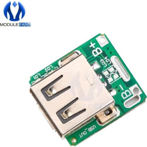 2PCS 5V Step Up Power Supply Module Lithium Battery Charging Protection Board Boost Converter LED Display USB For DIY Charger