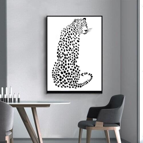Modern Simplicity Poster And Prints African Leopard wall Art Canvas Painting Animal Prints For LivingRoom Home Decor Unframe