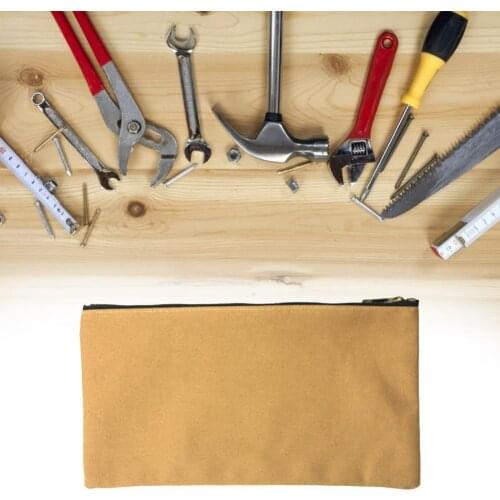 Tool Bag Large Capacity Good Flexibility Canvas Thickening Waterproof Hardware Durable Storage Pouch for Electrician Hand Tool