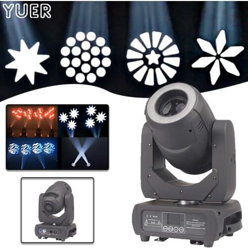 Led 150W Focus Spot Strobe Moving Head Light Rotating Patterns Effect Lamp With 6 Gobo Disks 1 Color Wheel DJ Disco Bar Light