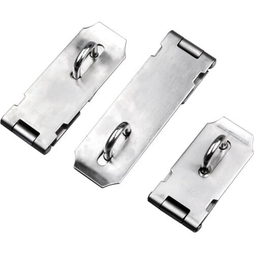 Thickened Stainless Steel Lock Clasp Buckle Latch Catch Iron Hasp for Anti-theft Door / Safety Bolt Clasp