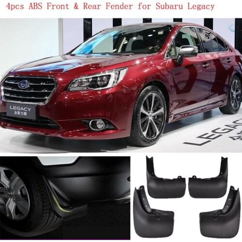 High-Quality 4pcs ABS Front & Rear Fender for Subaru Legacy Series Car Mud Flaps Splash Guard Mudguard Mudflaps Accessories