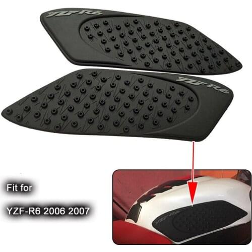 Motorcycle Protector Anti slip Tank Pad Sticker Gas Knee Grip Traction Side Decal for YAMAHA YZF-R6 YZF R6 2006-2007
