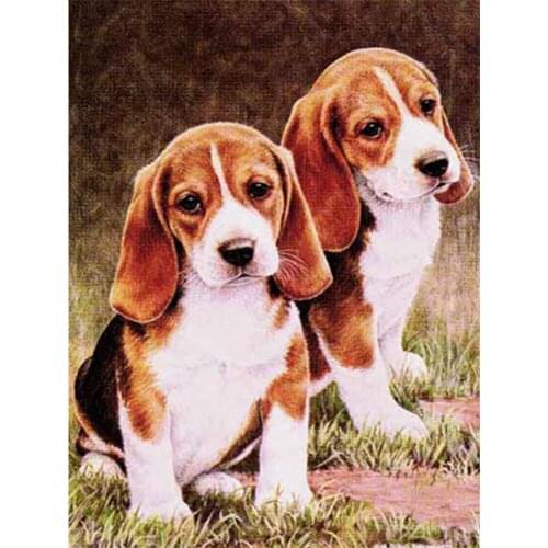 Animal Dog Beagle DIY Cross Stitch 11CT Embroidery Kits Needlework Craft Set Printed Canvas Cotton Thread Home Sale