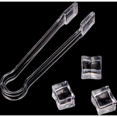 16cm Useful Ice Tongs Plastic Clip Food Salad Wedding Party Bar KTV Buffet Sweet Bread Cake Clip