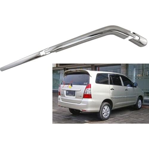3PCS Car Chrome Tail Rear Window Windscreen Wiper Cover Trim For TOYOTA INNOVA 2004-2014 Car Exterior Accessories Styling