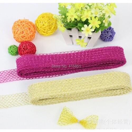 Free Shipping 4.5cmSoft Polyester Netting Plain Veiling Crin Braid For Flexible Sinamay Millinery Hat Trim 100yard/lot