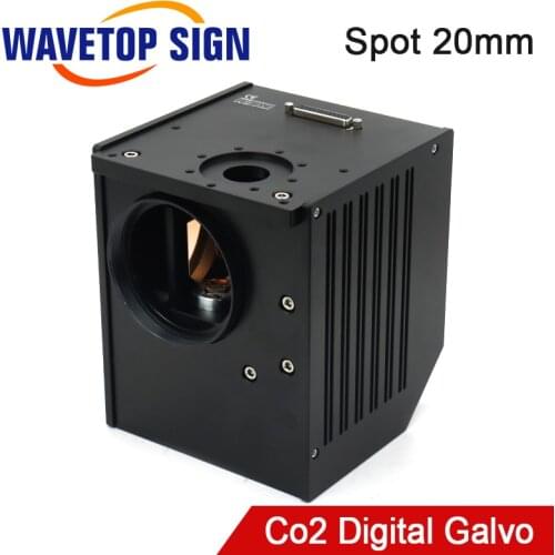 10.6um CO2 Laser Digital Galvo Head Set Aperture 20mm Galvanometer Scanner with DC24V Power Supply for Laser Marking Machine