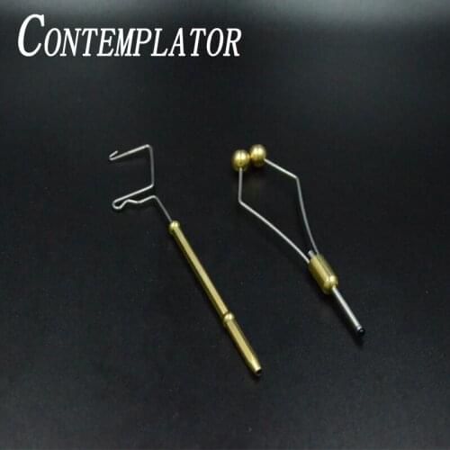 CONTEMPLATOR fly tying ceramic bobbin holder round ball feet&half hitch rotary whip finisher tool combo 2pcs common combination
