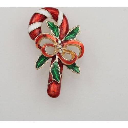 Of glaze enamel set auger Christmas stick alloy new winter sweater cardigan coat dust coat fashionable joker brooch