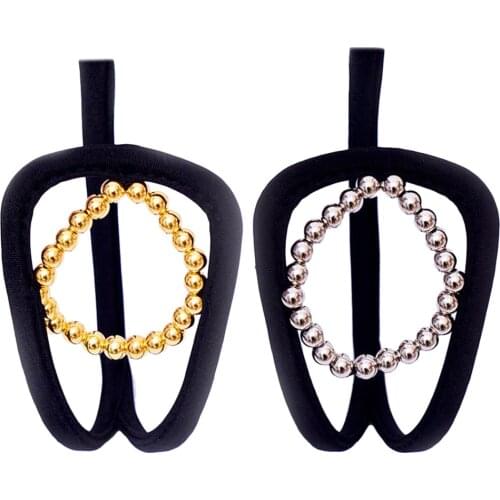 European Sexy Black Thong Underwear Ouvert Crotchless Bikini Knickers 2Packs/lot