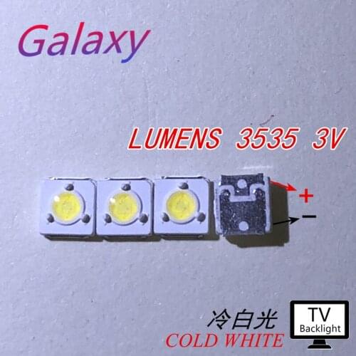 LUMENS LED Backlight 300PCS/Lot 1W 3V 3535 3537 Cool white LCD Backlight for TV TV Application