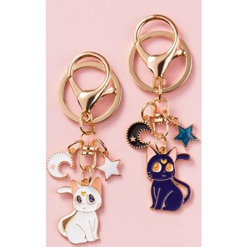 Cartoon animal key chain pendant creative personality car chain men and women key ring network red ins schoolbag Pendant