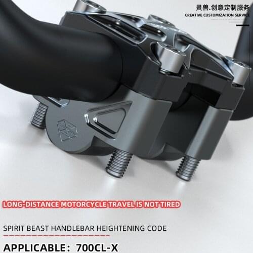 Motorcycle Handlebar Riser For CFMOTO 700CLX Kawasaki Versys1000 Z1000 Z900 Honda Africa Twin CB1000R CB125R CB300R CB500F/X CTX