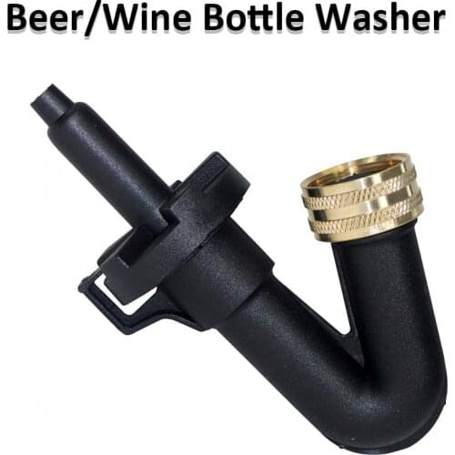 Beer Wine Bottle Washer Rinser With Kitchen Faucet Adapte For Home Brew Brewing Wine Making Long Bottle/Container Washer