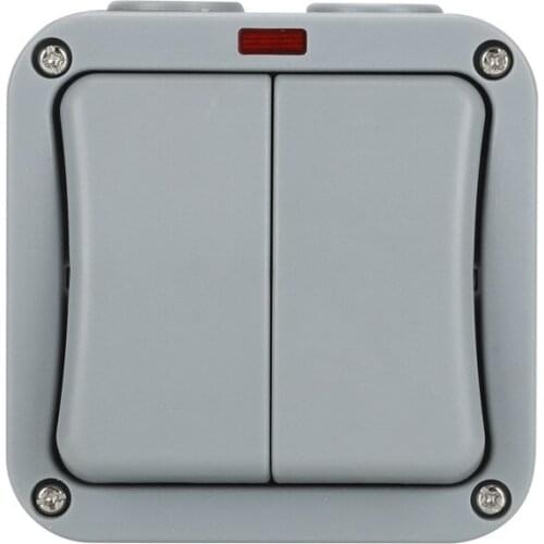 Outdoor ip65 waterproof switch park swimming pool wall switch outdoor garage splash and rain two position switch