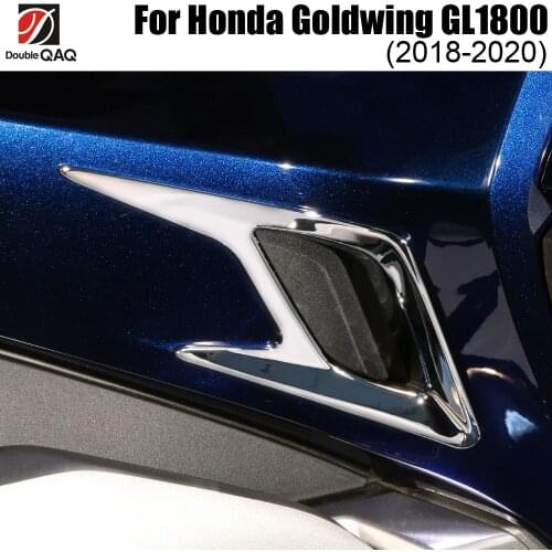 For Honda Goldwing GL1800 2018 2019 2020 Front Fender Accent Decoration Trim Motorcycle Chrome Accessories ABS Plastic
